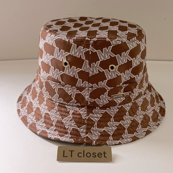 New Michael Kors bucket hat LUGGAGE - Picture 1 of 2